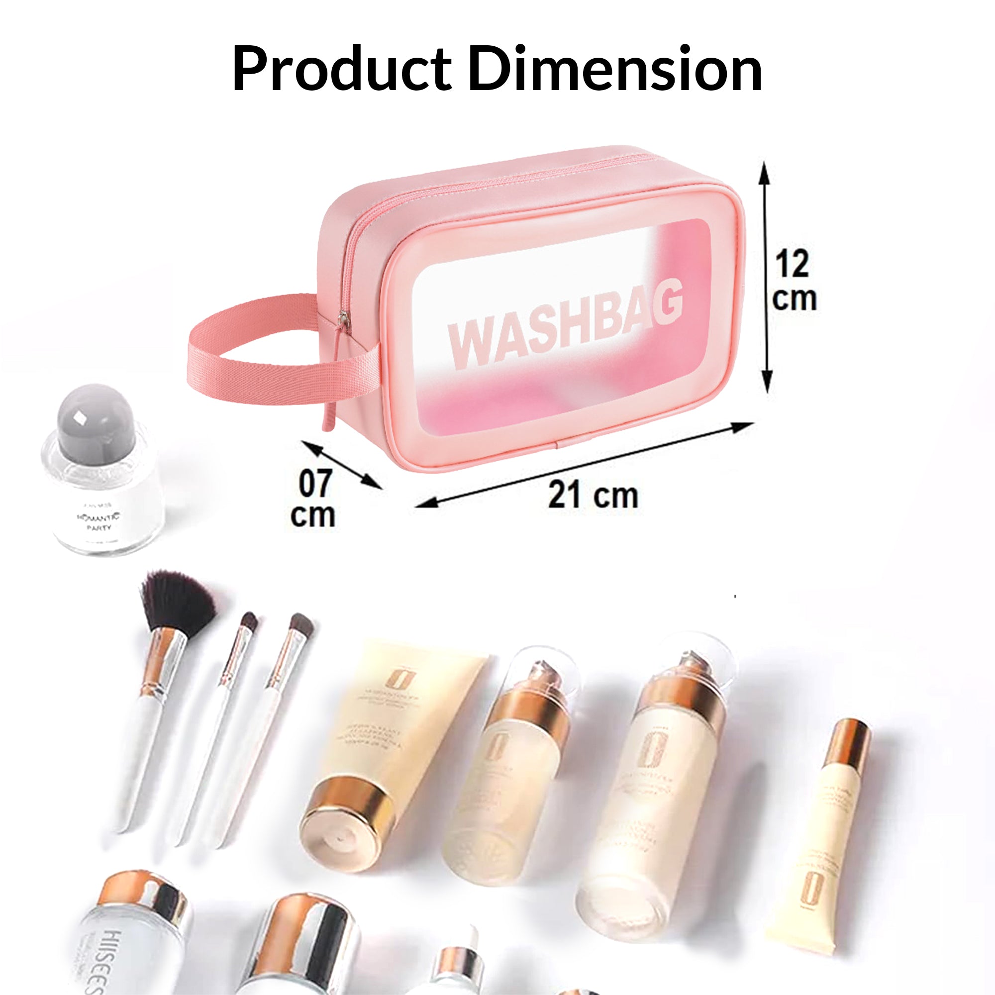 Travel Makeup Pouch Set Toiletries Bag Cosmetic Organizer Pouch