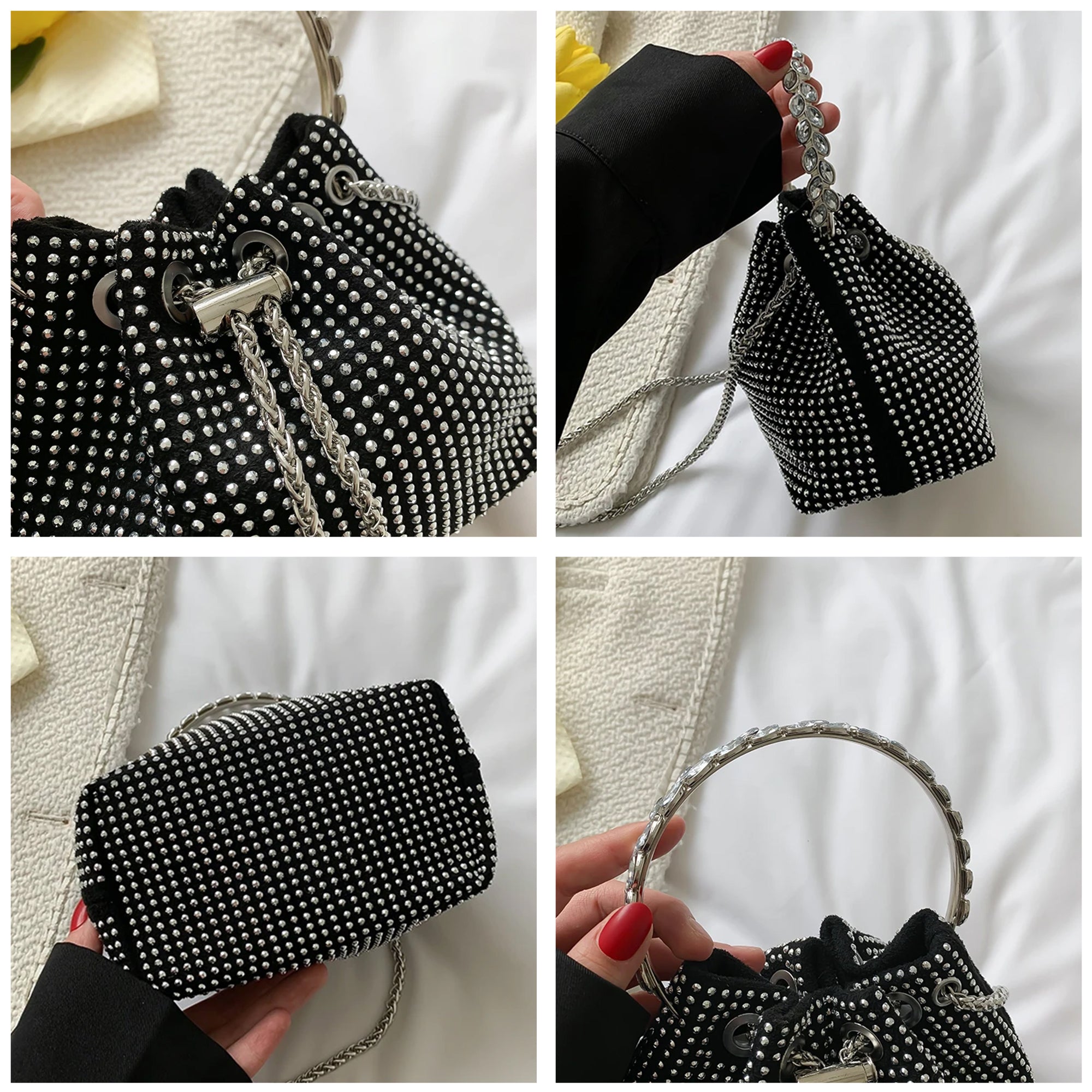 Rhinestone Potli Handbag