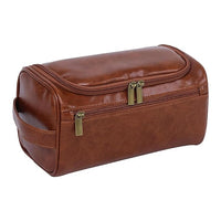 Thumbnail for Large Capacity Vegan Leather Toiletry Travel Bag for Men & Women , Waterproof toiletry Wash Bag