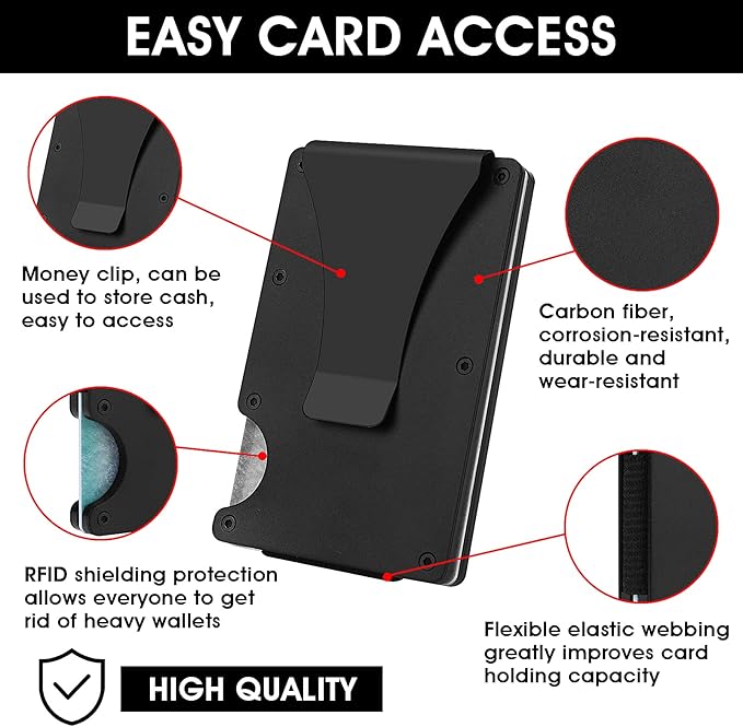 Durable Minimalist Card Holder Wallet