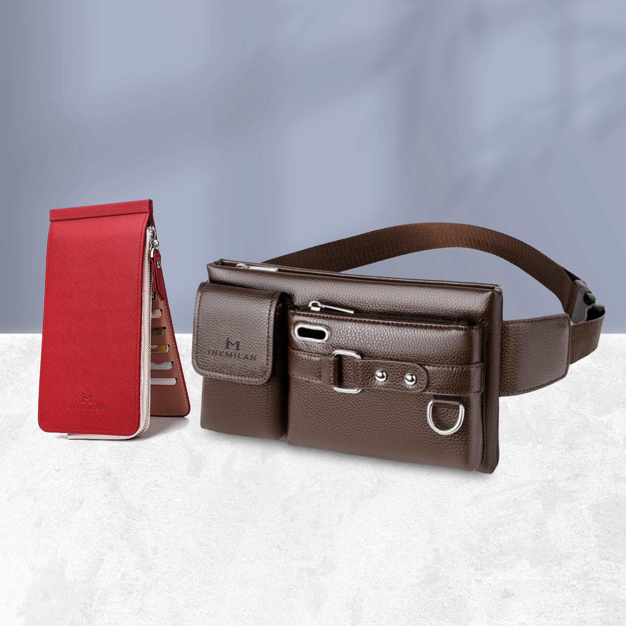 Adam Waist Bag & Sleek Wallet Combo