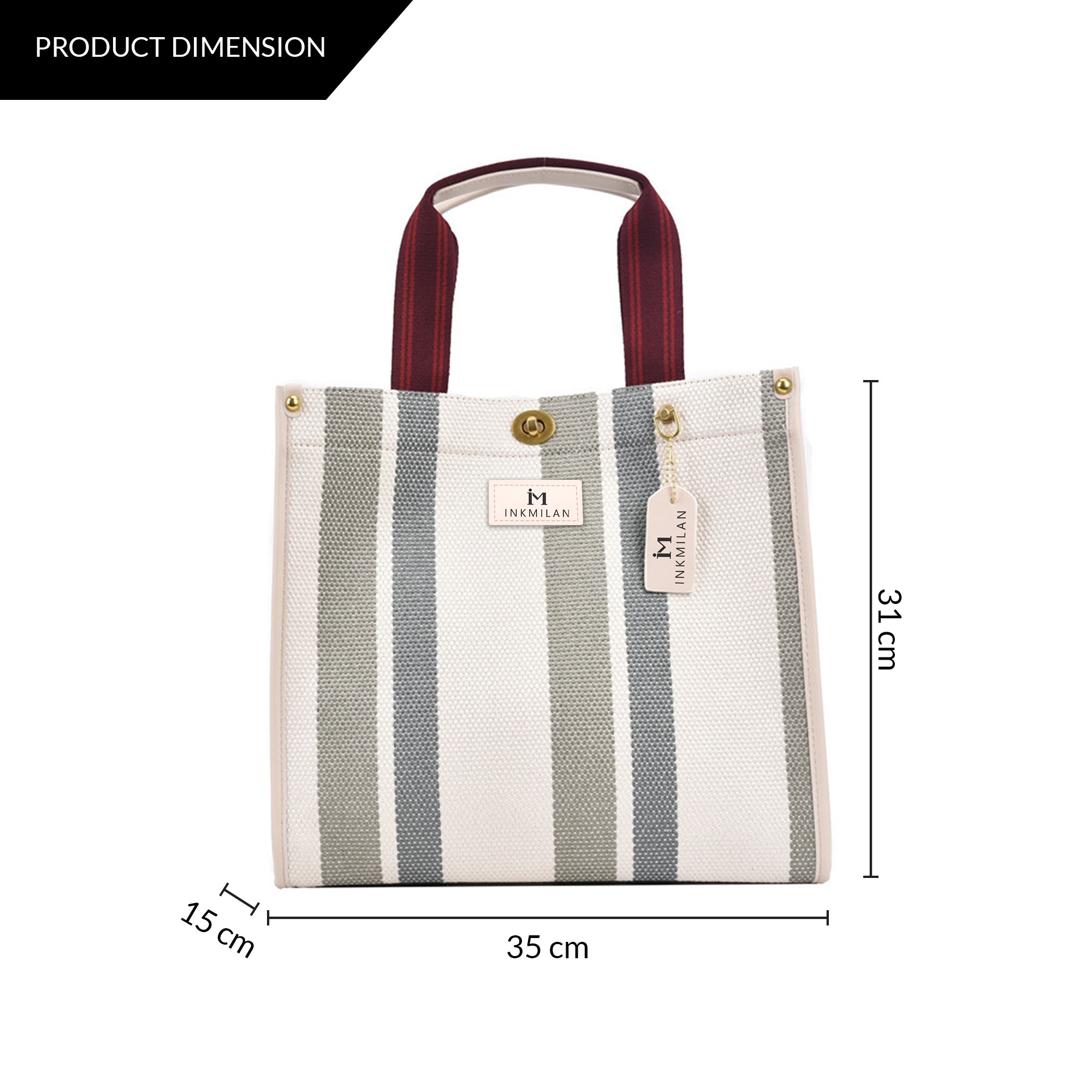Charm Tote Bag (Free Toiletry Pouch)