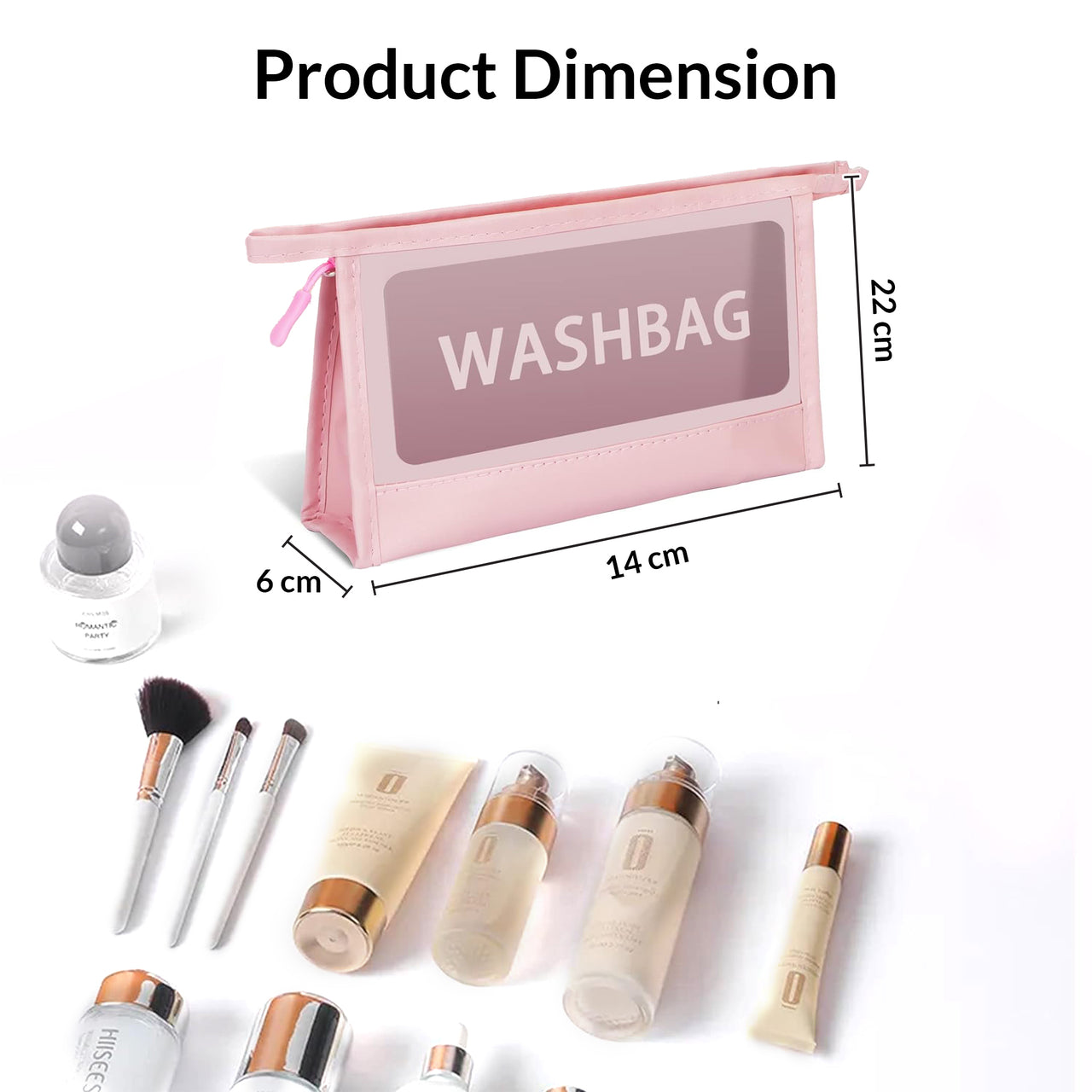Travel Makeup Toiletries Cosmetic Organizer Pouch | VERSATILE BAG | SMALL SIZE