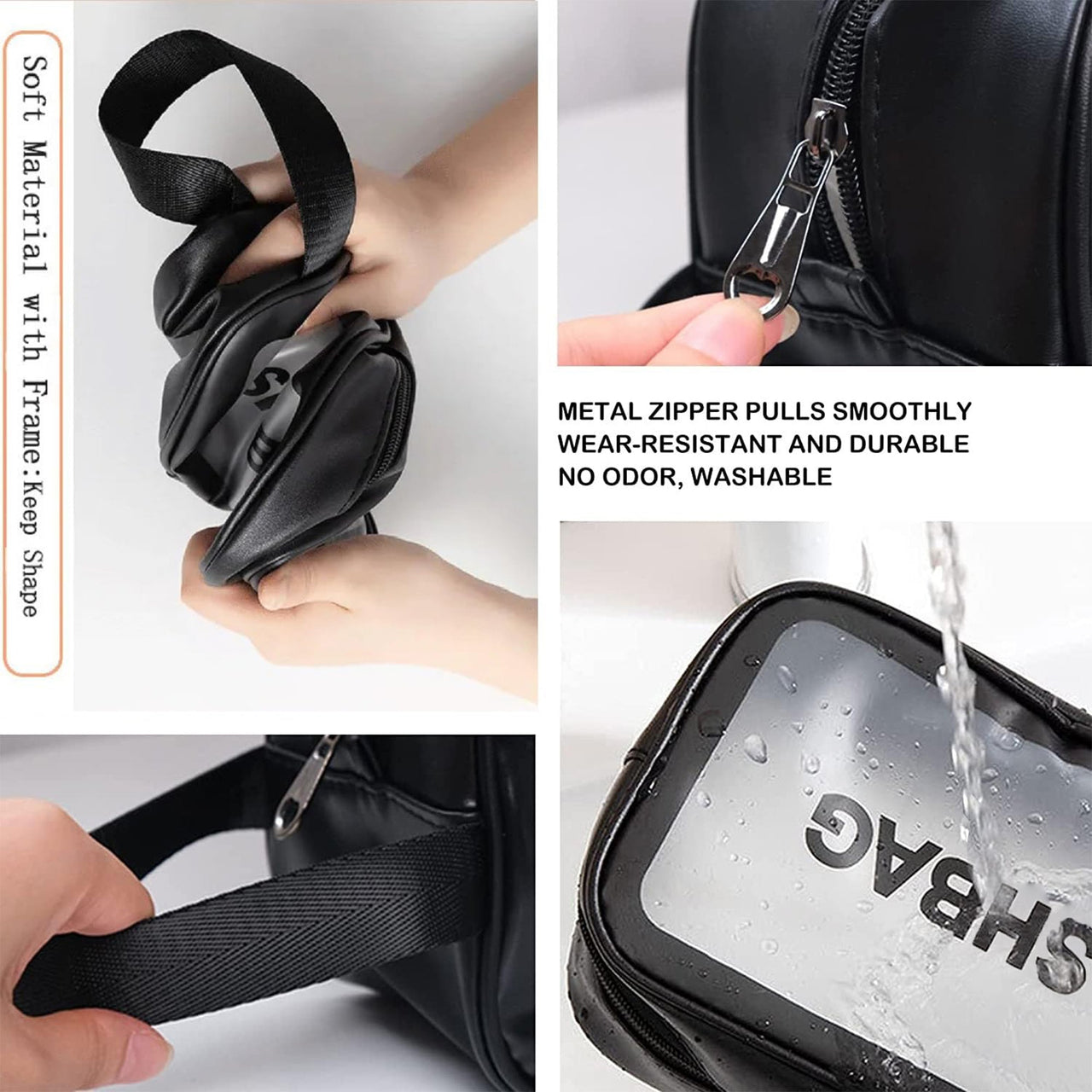COMBO SET OF 3 TRAVEL COSMETIC BAGS