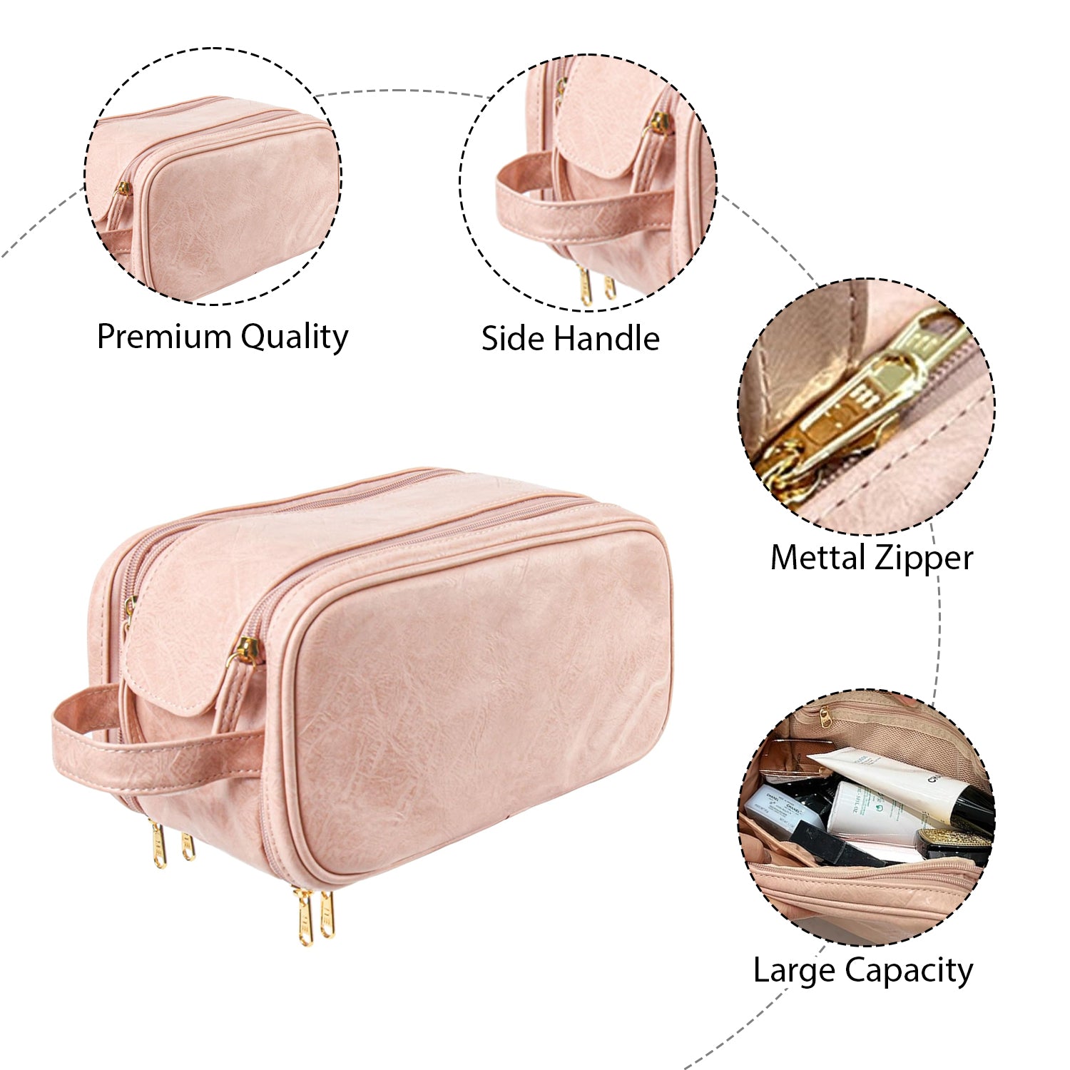 Multi Pocket Large-capacity Travel Cosmetic Bag