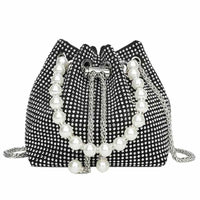 Thumbnail for Rhinestone Clutch Pearl Handbag