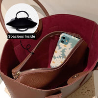 Thumbnail for Leather Tote with Bag Pouch