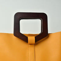 Thumbnail for wooden handle tote bag